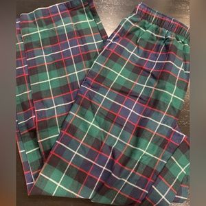 NWT Land’s End Classic Fit Flannel Plaid Pajama Pants Medium 33-34